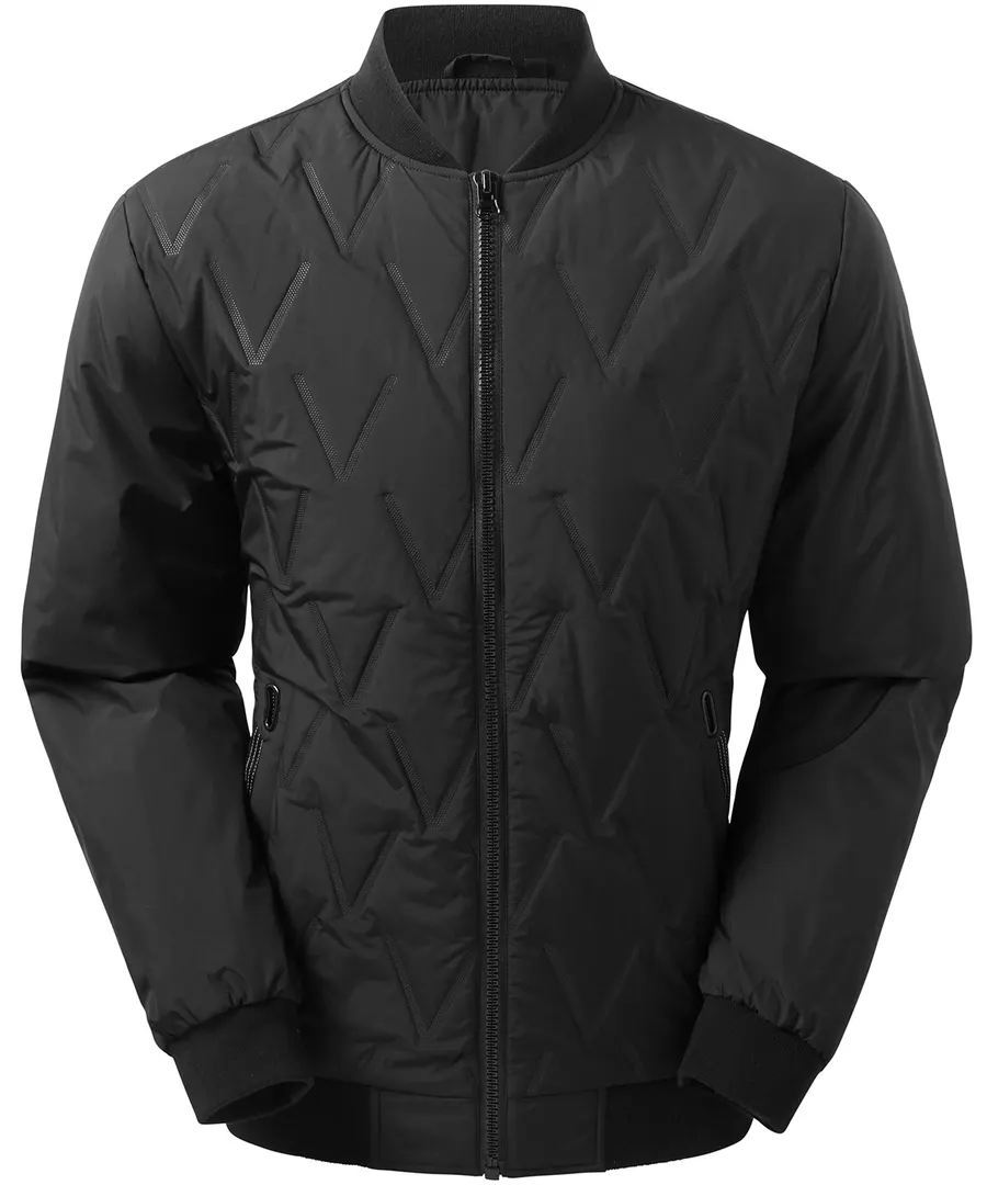 Vector moulded bomber jacket – Black