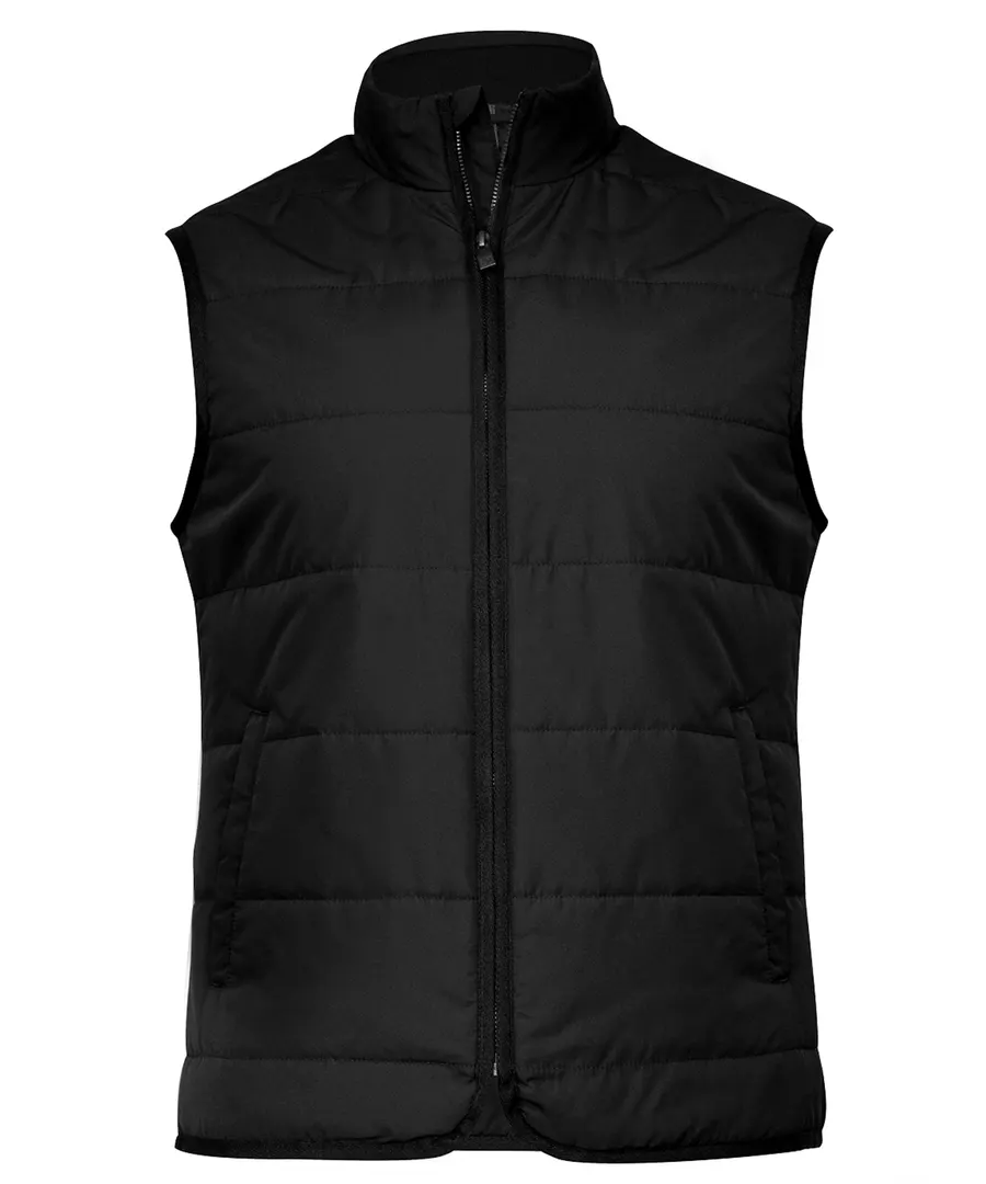 Hudson – horizontal quilted gilet – Black