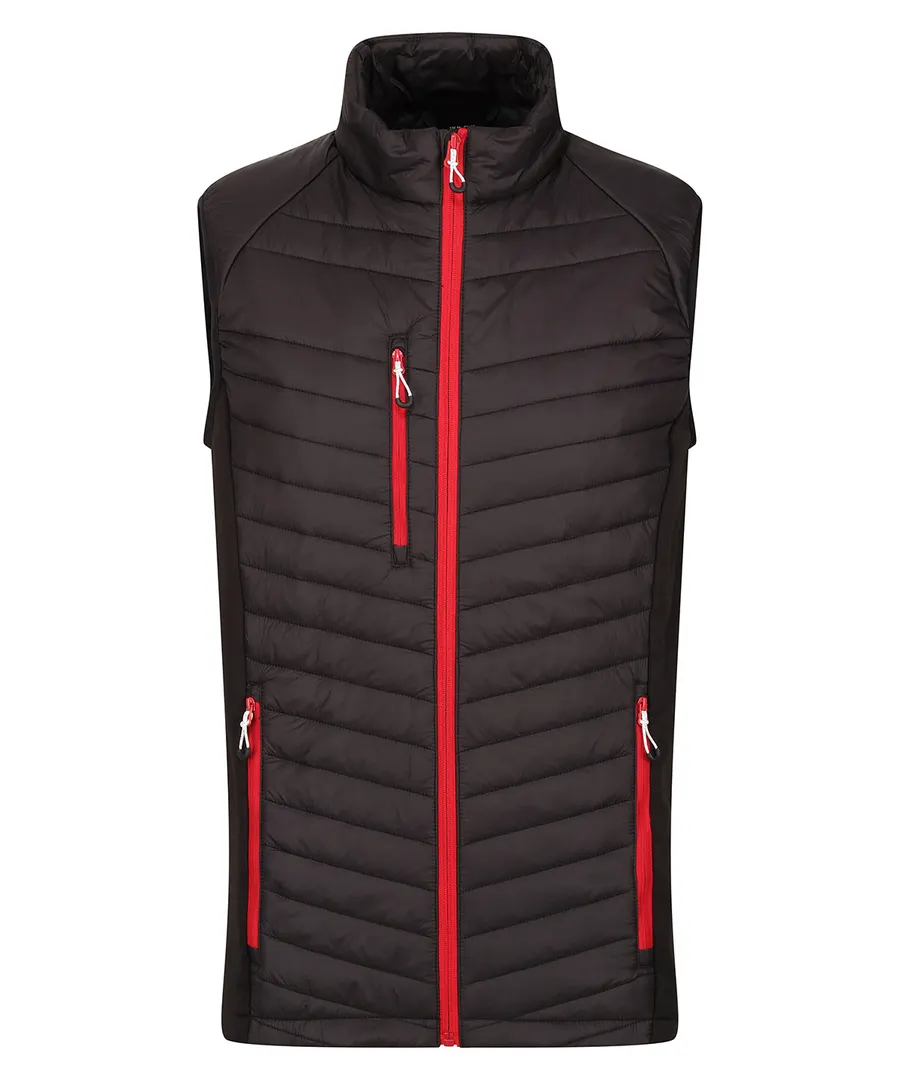 Navigate hybrid bodywarmer – Black/Classic Red