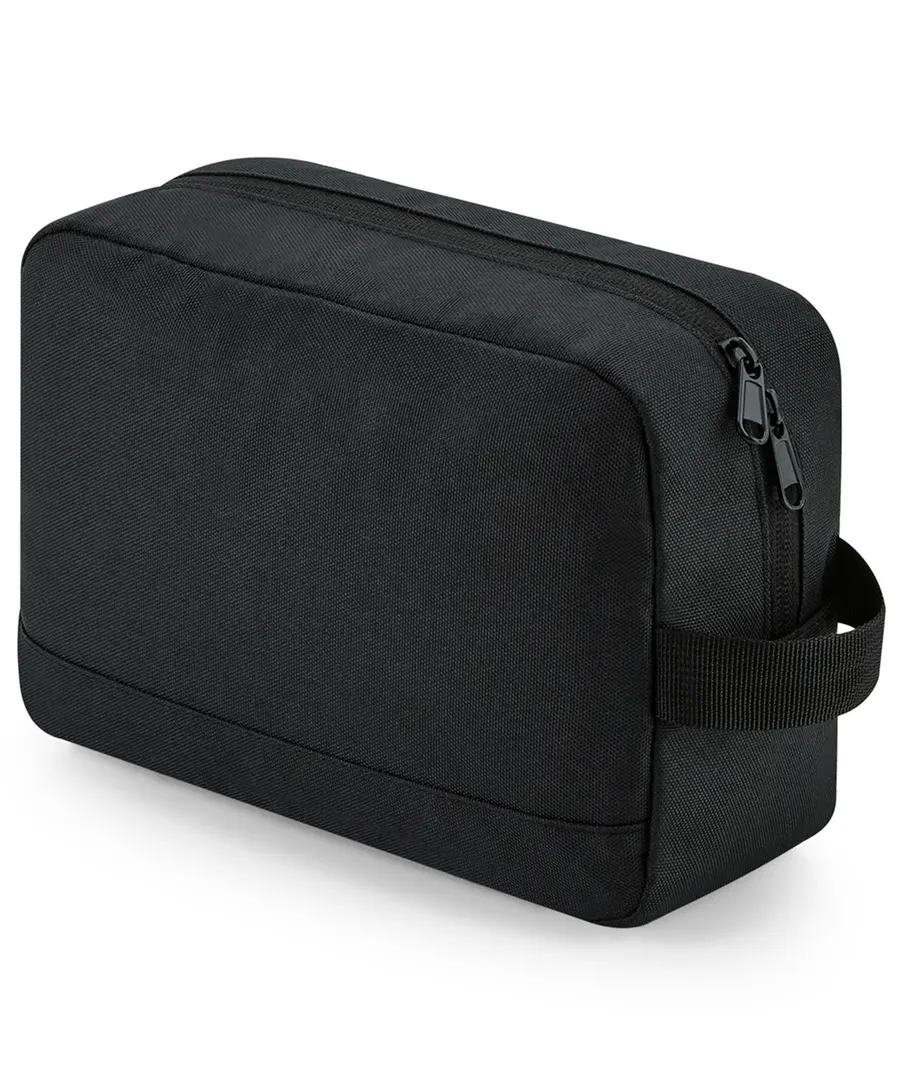 Recycled essentials wash bag – Black