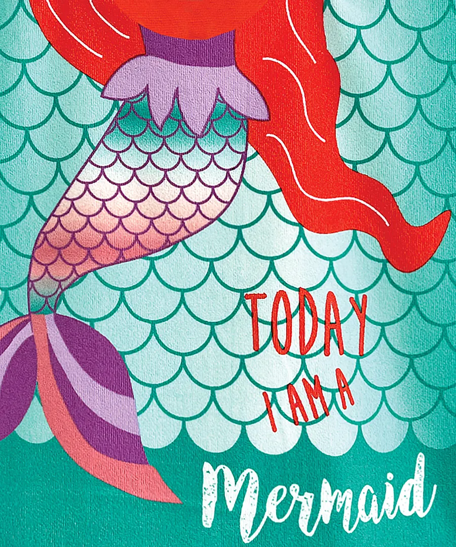 Kids microfibre changing robe – Mermaid