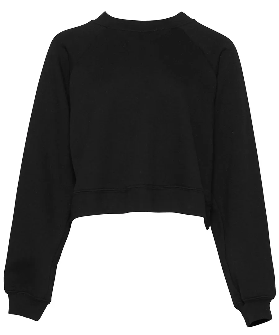 Women's raglan pullover fleece – Black