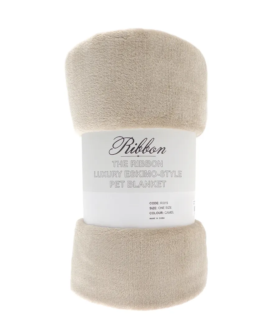 Pet eskimo-style blanket – Camel