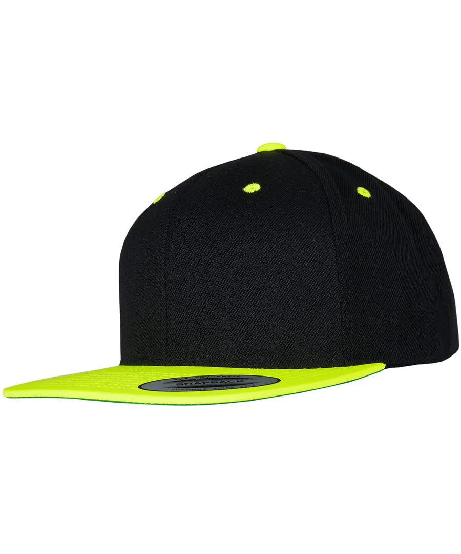 The classic snapback 2-tone (6089MT) – Black/Neon Yellow