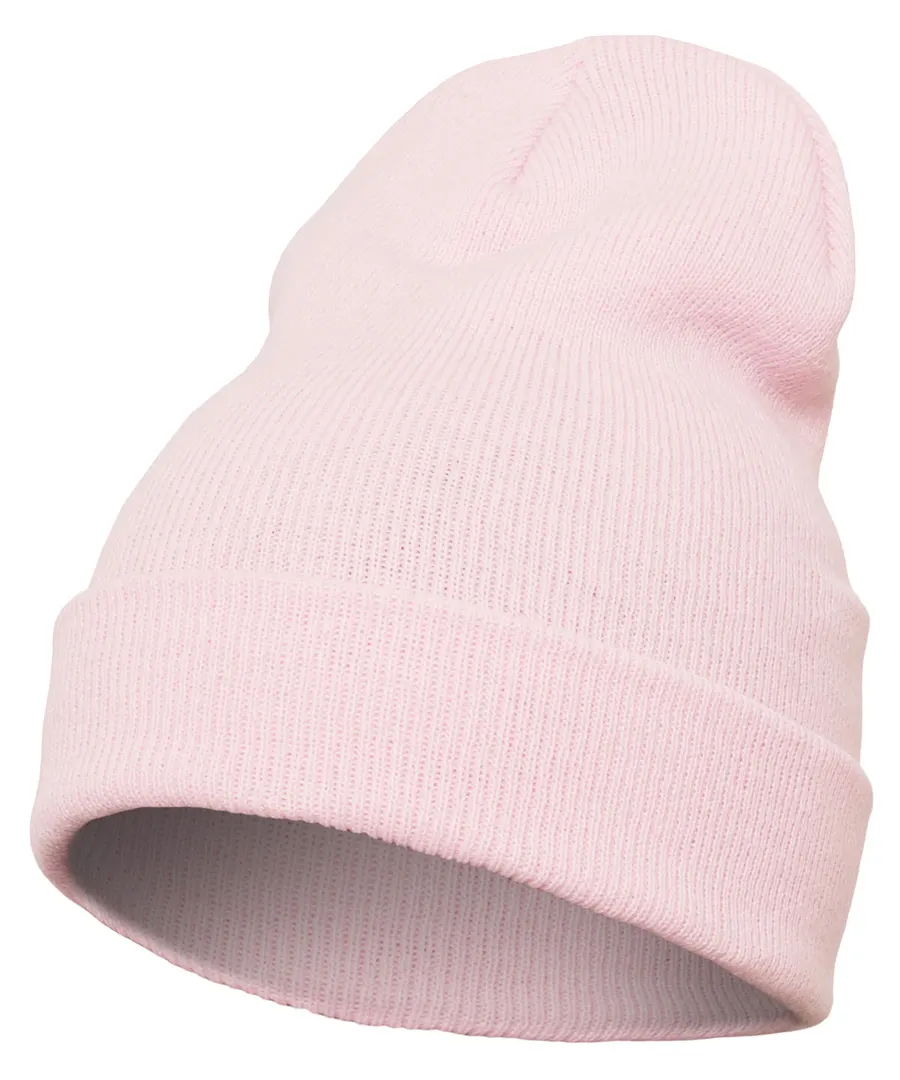 Heavyweight long beanie (1501KC) – Baby Pink
