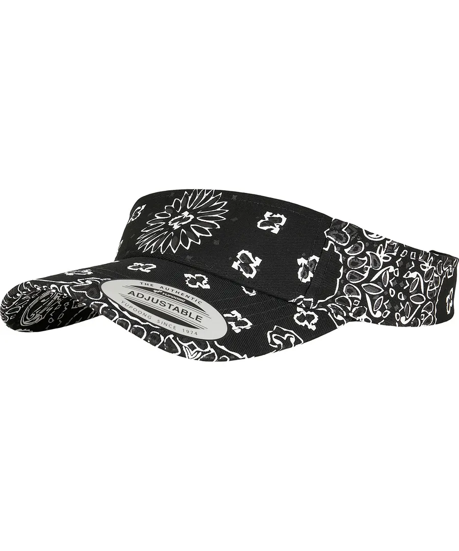 Bandana print visor (8888BP) – Black