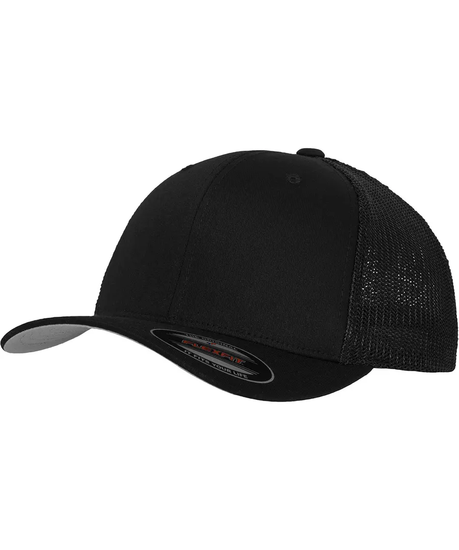 Flexfit mesh trucker – Black