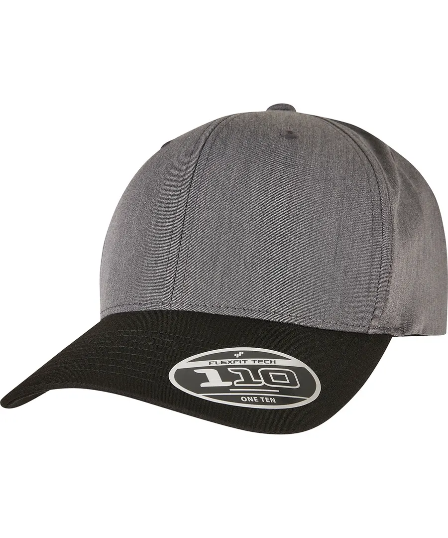 110 Melange mix cap (110MM) – Dark Grey/Black