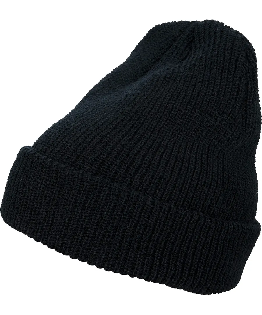 Long knit beanie (1545K) – Black