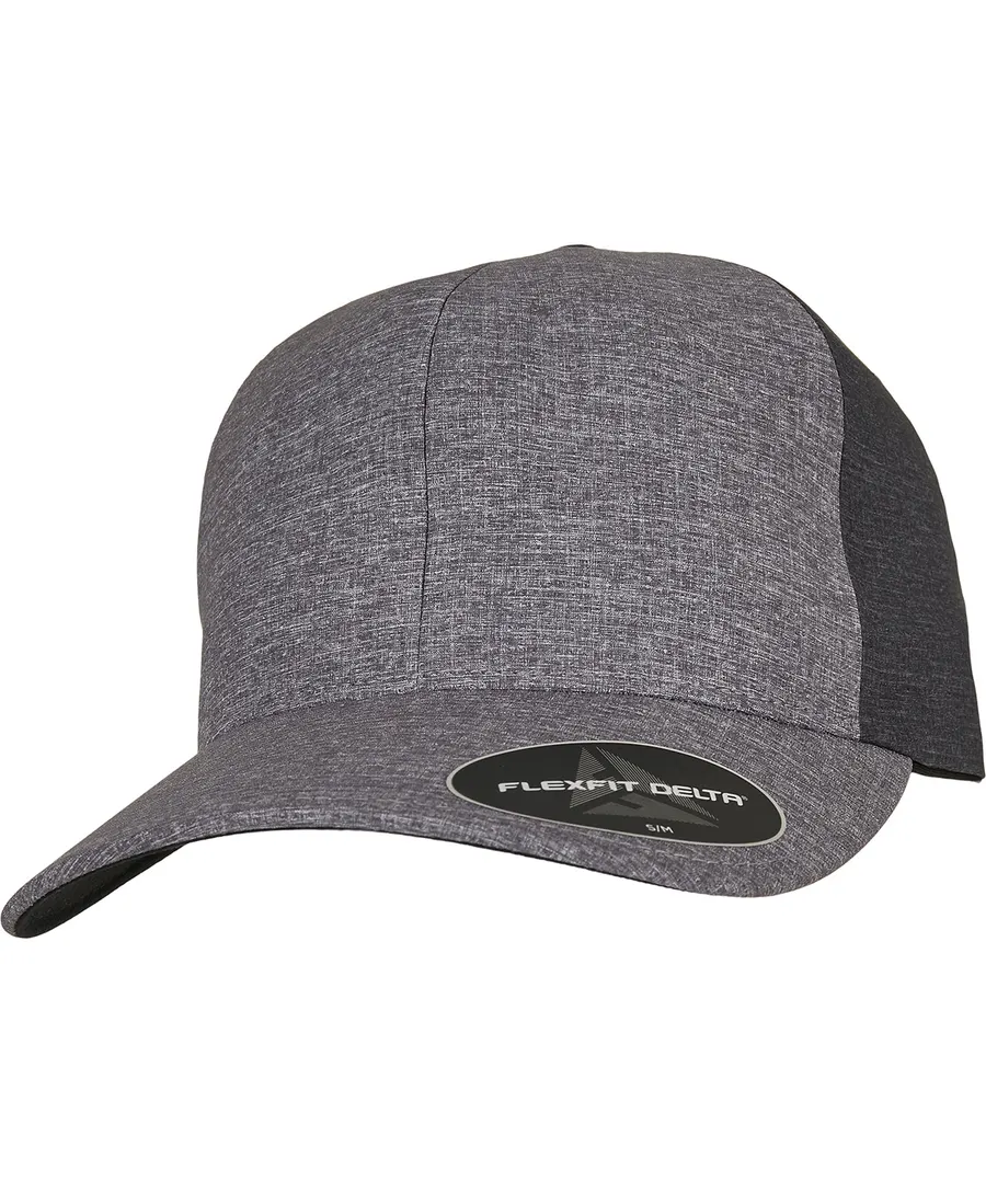 Flexfit Delta® carbon 2-tone cap (180T) – Melange Blue /Melange Charcoal