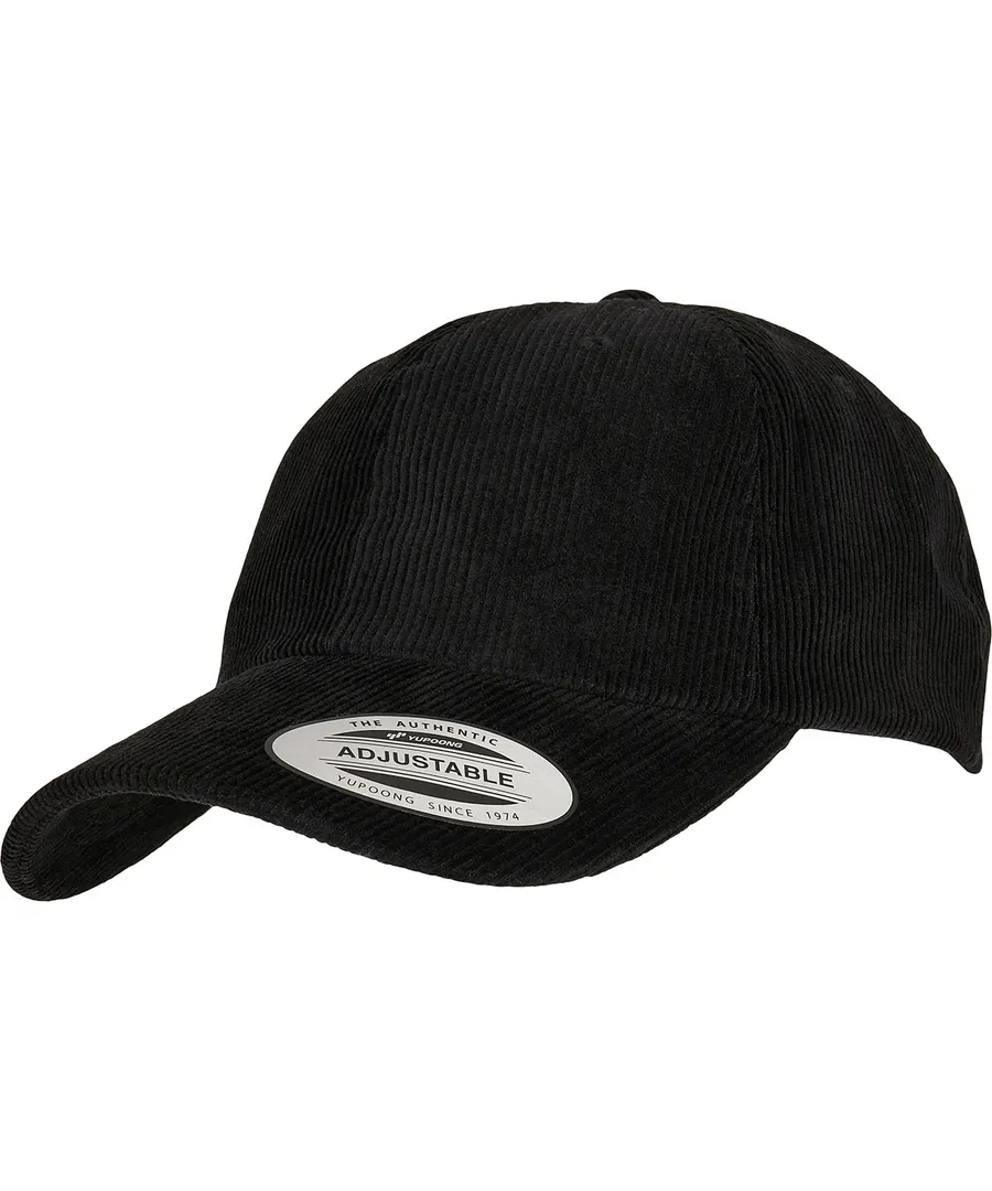 Low-profile corduroy dad cap (6245CD) – Black