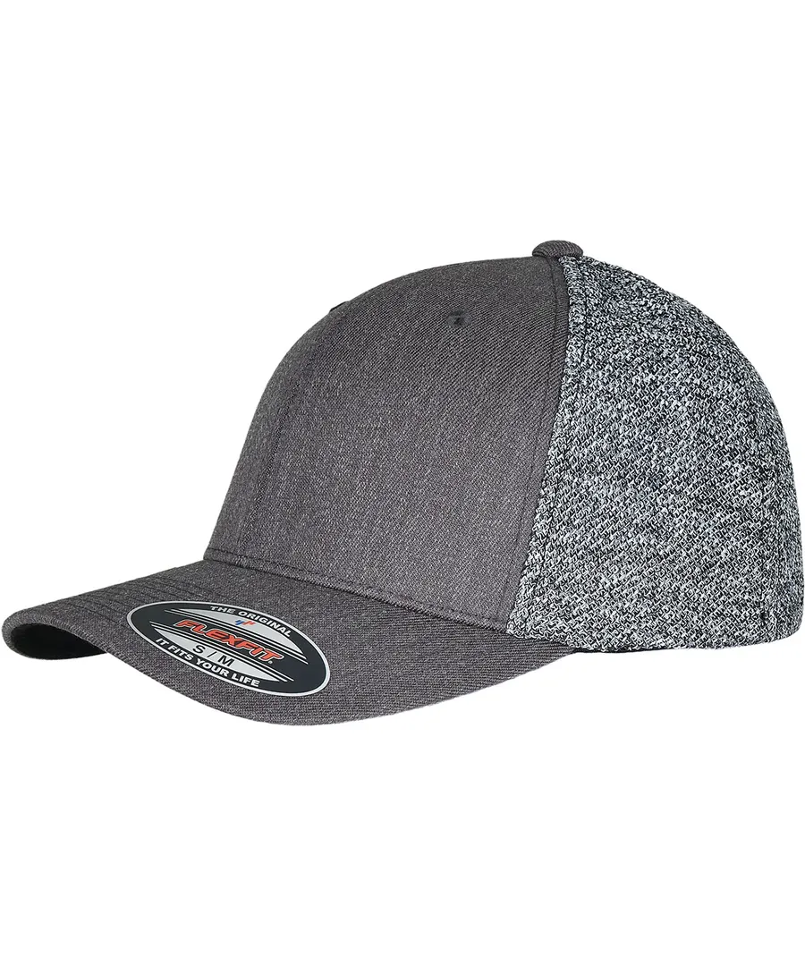 Flexfit trucker melange mesh (6511MM) – Black/Grey Melange