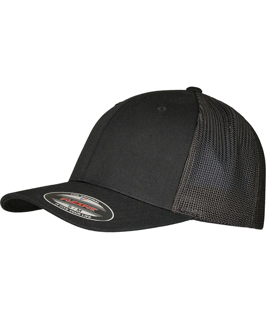 Flexfit trucker recycled mesh (6511RM) – Black/Black