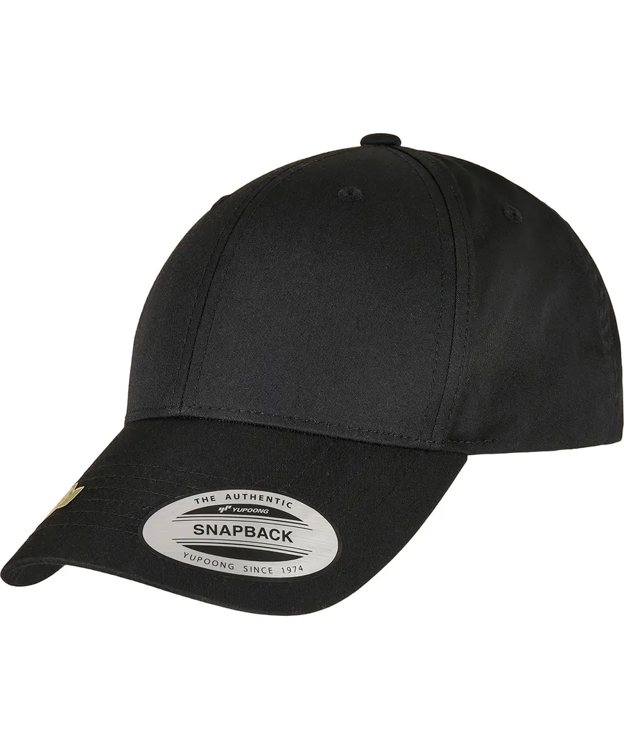 Recycled poly twill snapback (7706RS) – Black