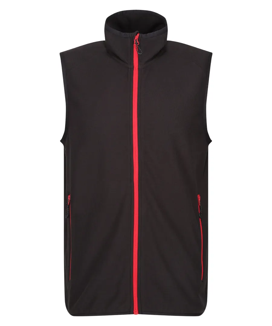 Navigate fleece bodywarmer – Black/Classic Red