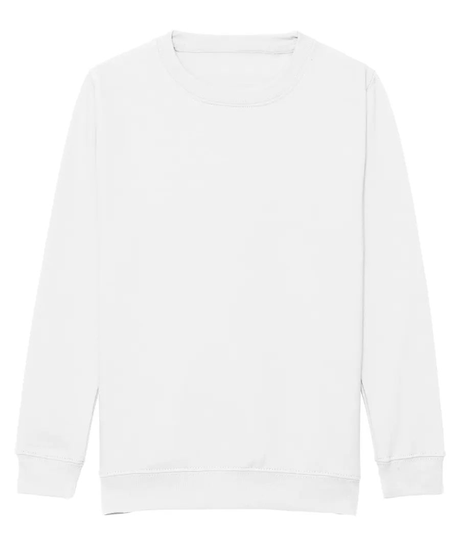Kids AWDis sweatshirt – Arctic White