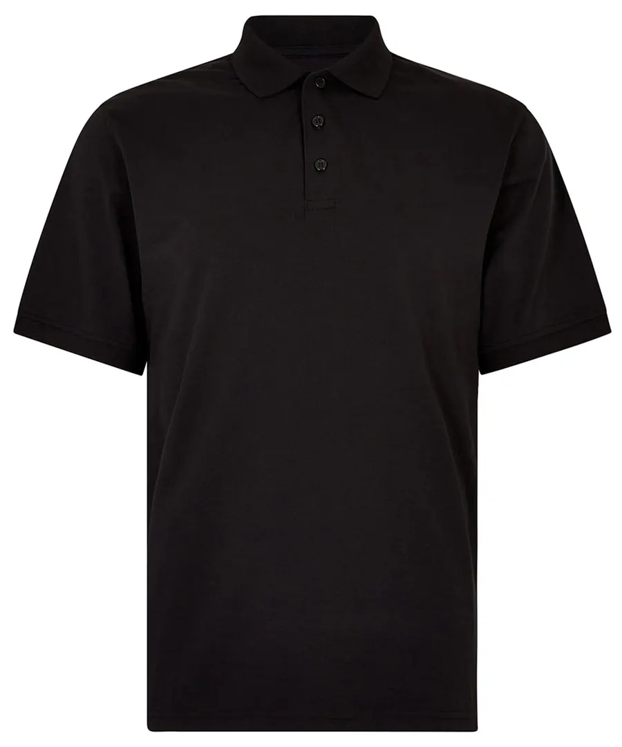 Regular fit Superwash® 60° Jersey polo – Black