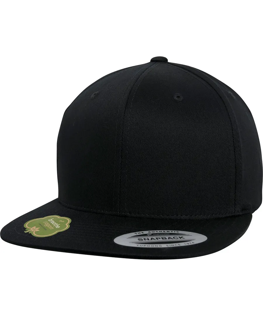 Organic cotton snapback (6089OC) – Black