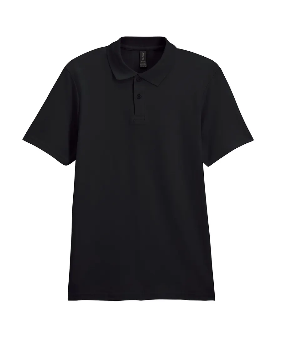 Softstyle™ adult double piqué polo – Black
