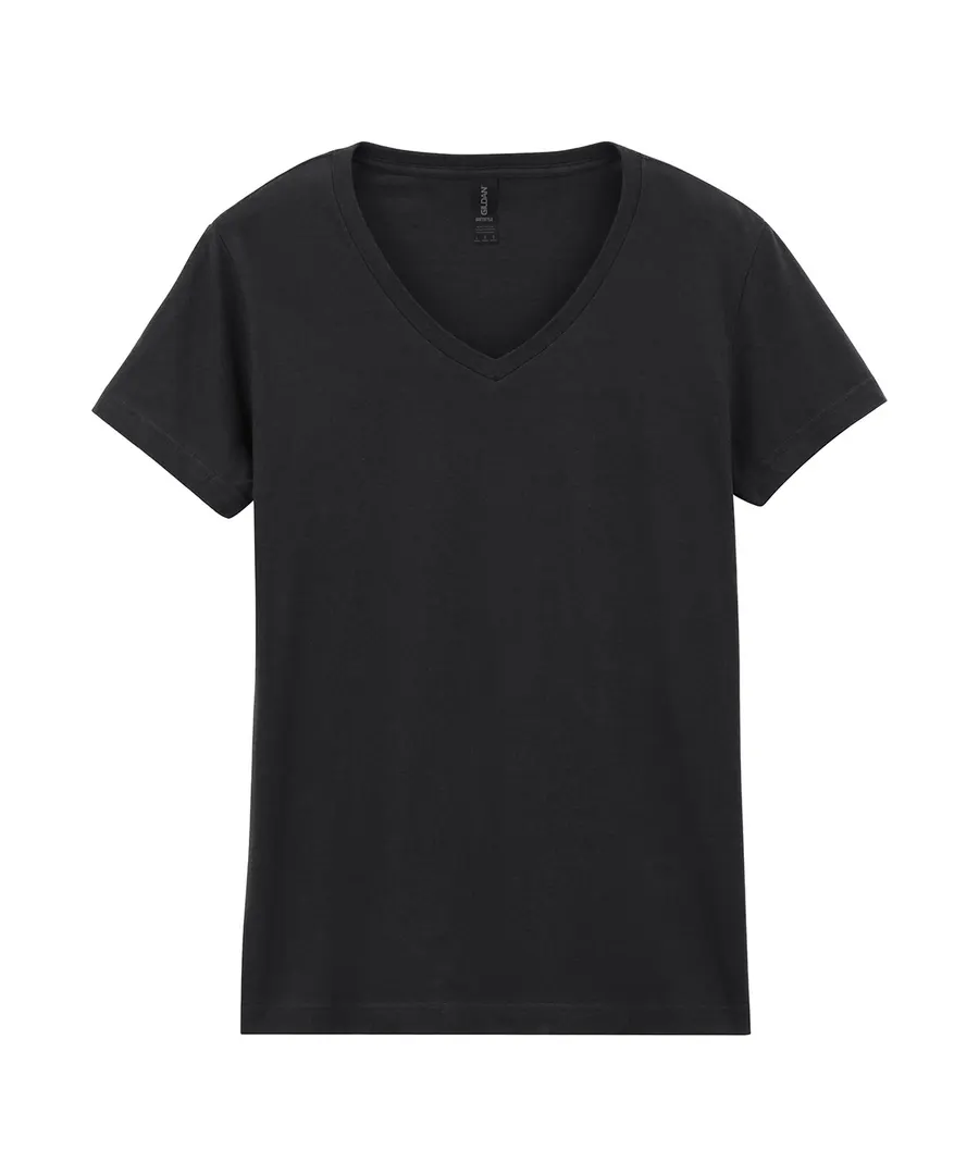 Softstyle™ women's v-neck t-shirt – Black