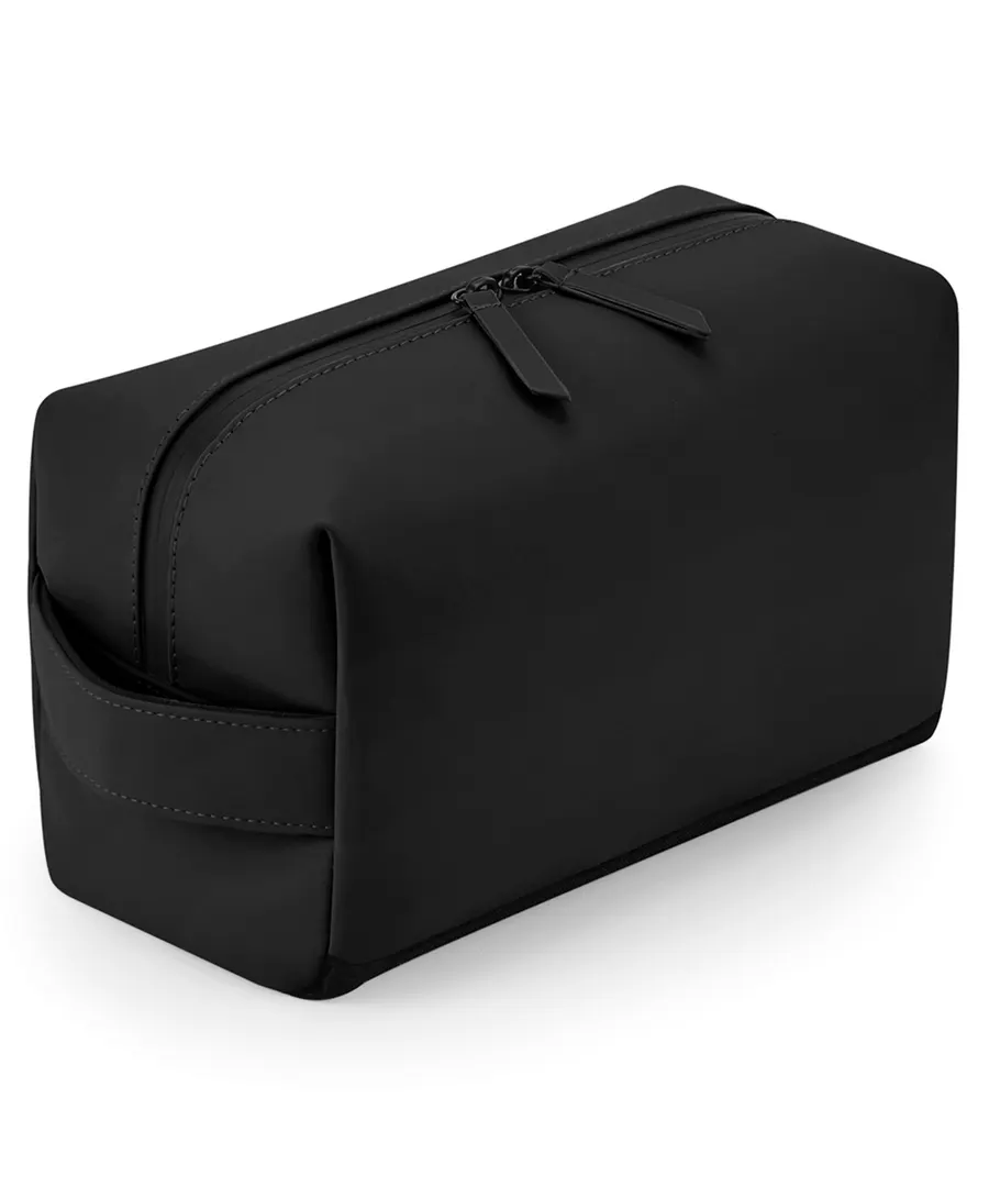 Matte PU toiletry/accessory case – Black
