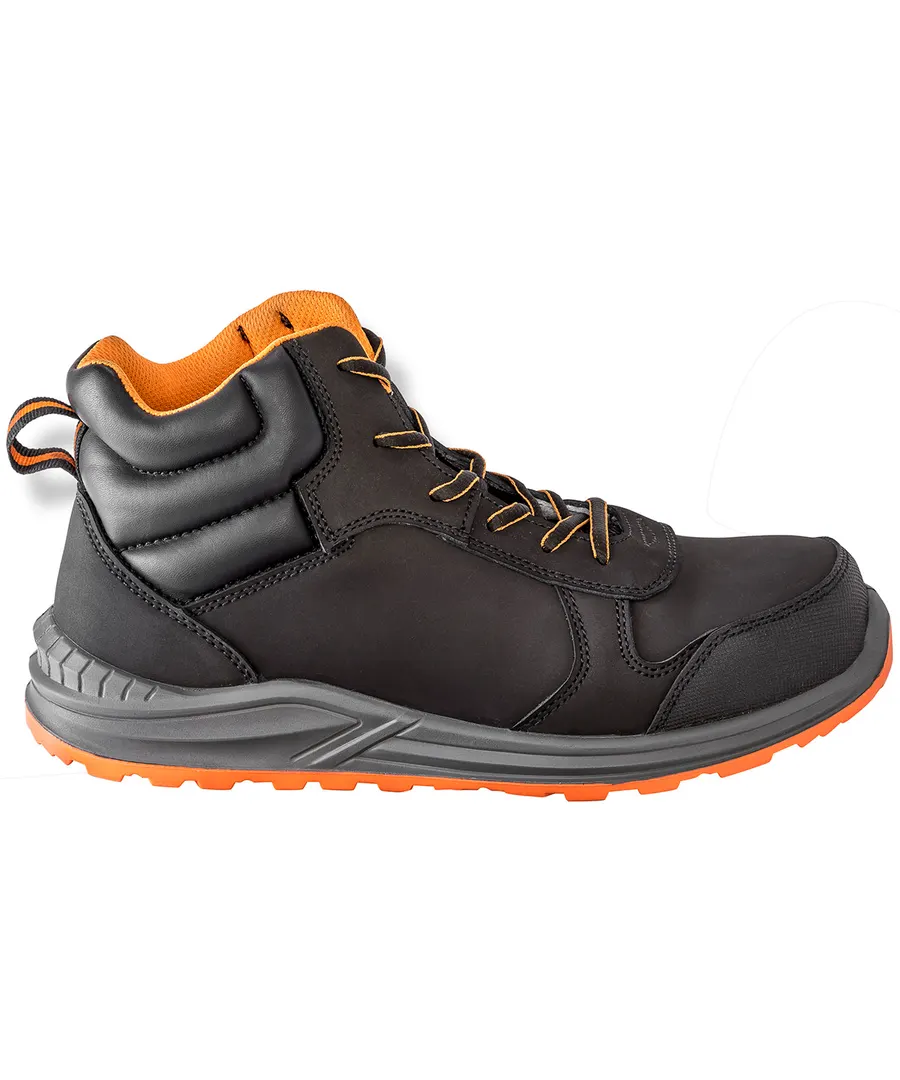 Stirling safety boot – Black/Grey/Orange