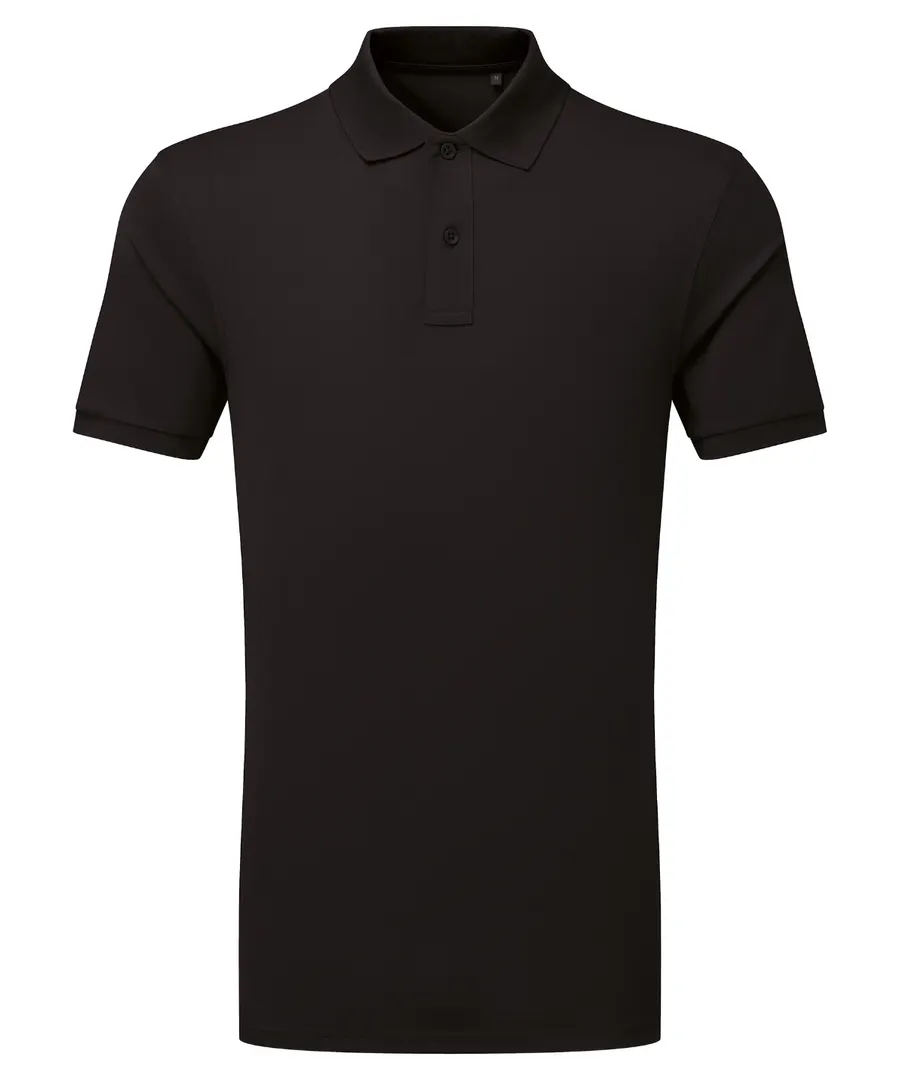 PRINTGUARD recycled polyester polo – Black