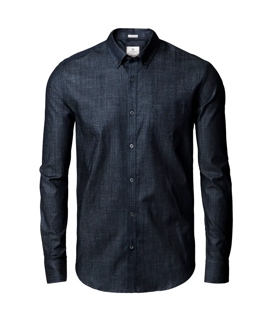 Torrance modern fit – raw and stylish denim shirt – Indigo Blue