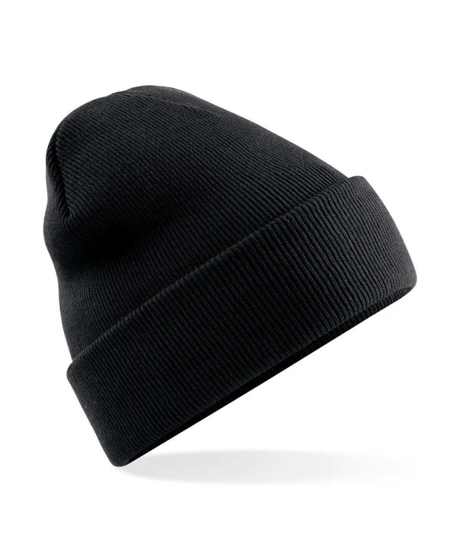 Polylana® original cuffed beanie – Black
