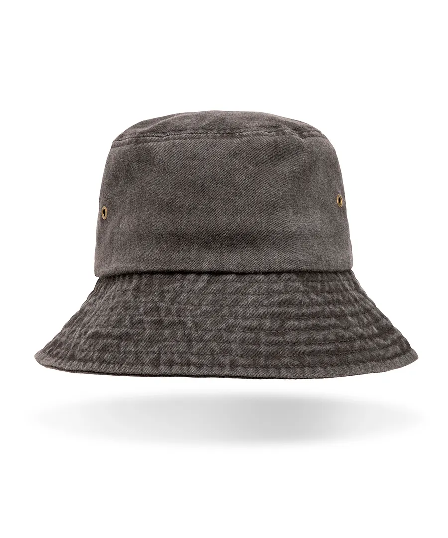 Pure cotton vintage bucket hat – Vintage Black