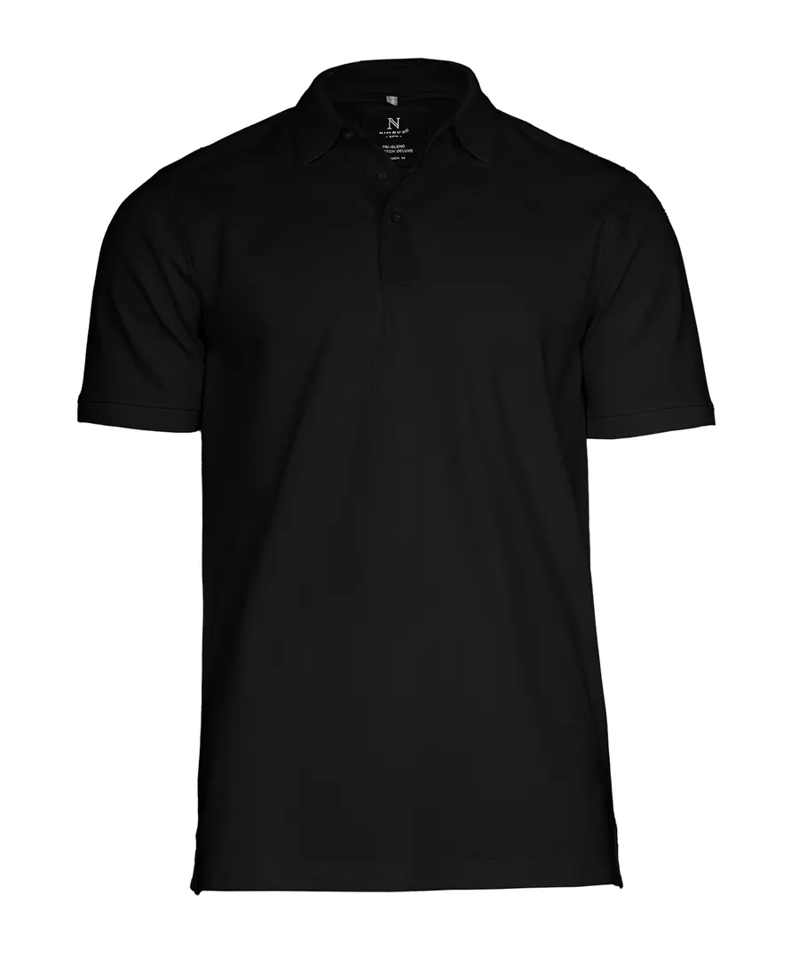 Altavista – tri-blend deluxe polo – Black