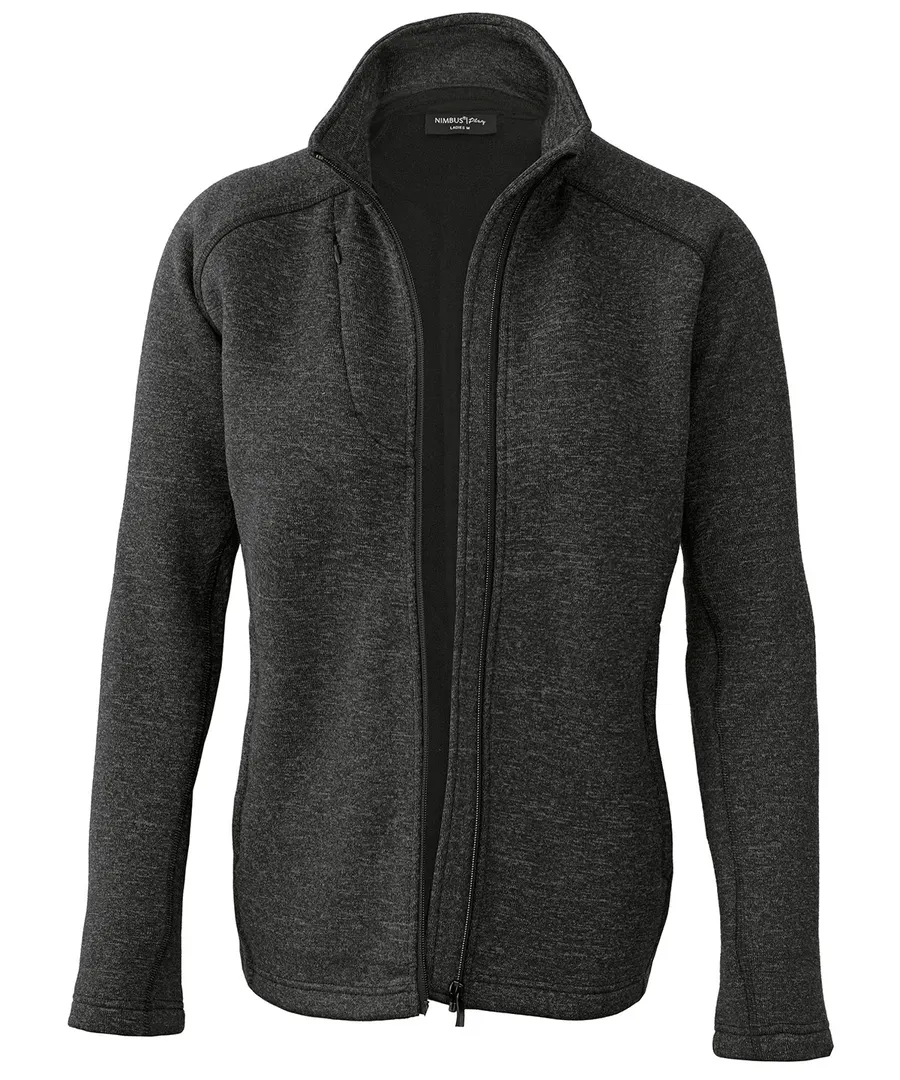 Women’s Montana – knitted fleece jacket – Dark Grey Melange