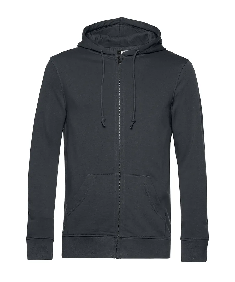 B&C Inspire Zipped Hood – Asphalt
