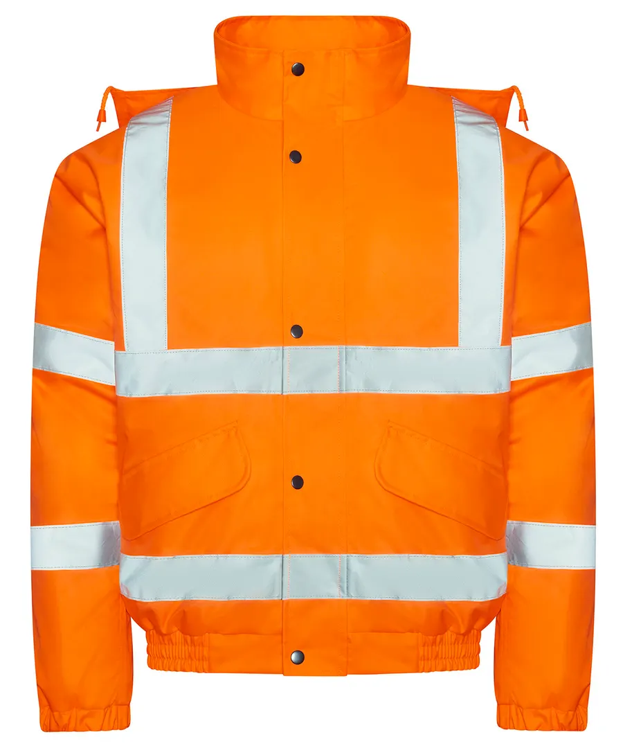 High visibility bomber jacket – HV Orange