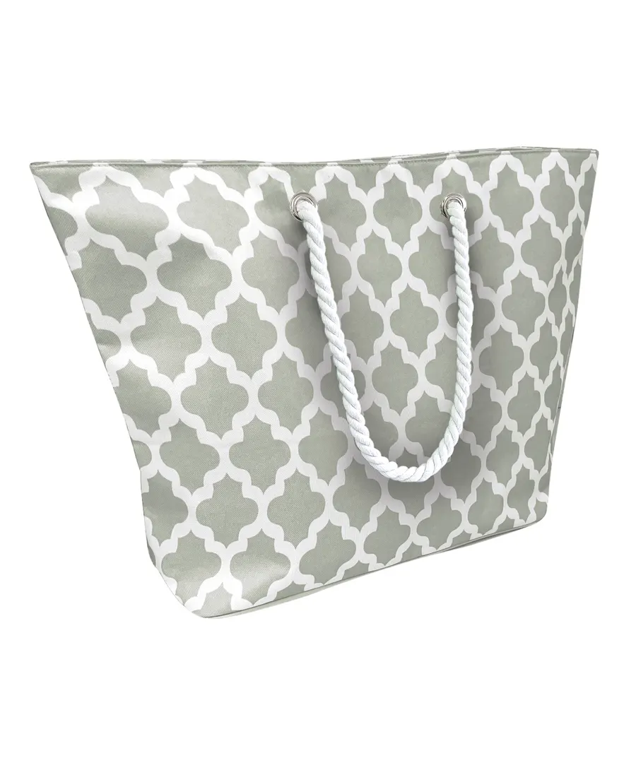 Beach cool bag – Grey/White