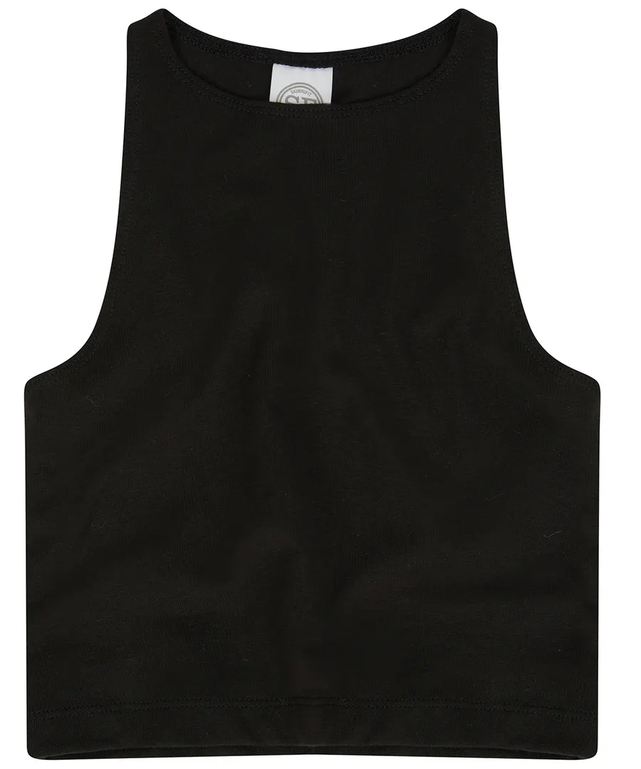 Kids cropped top – Black