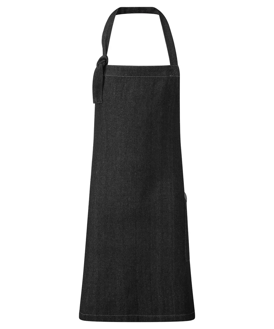 ‘Regenerate’ Bib Apron – Black Denim