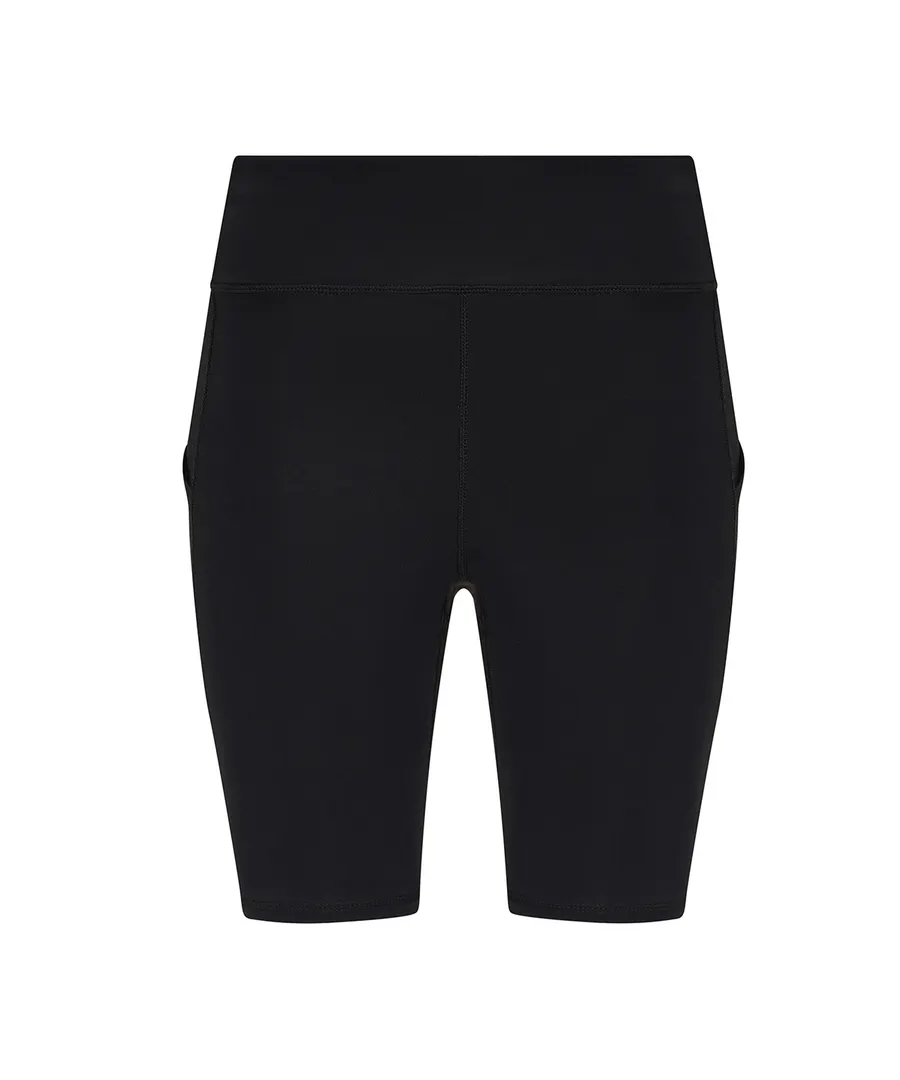 Women’s recycled tech shorts – Jet Black