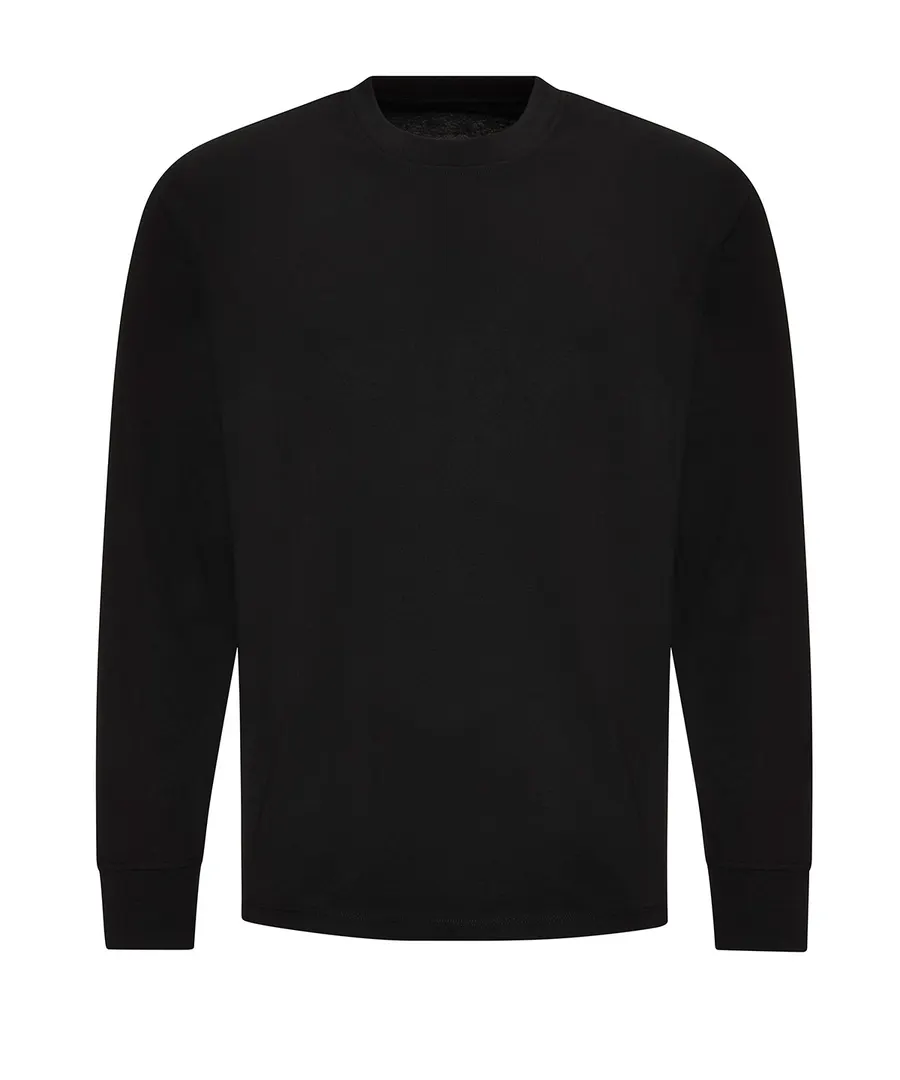 Oversize 100 long sleeve T – Deep Black