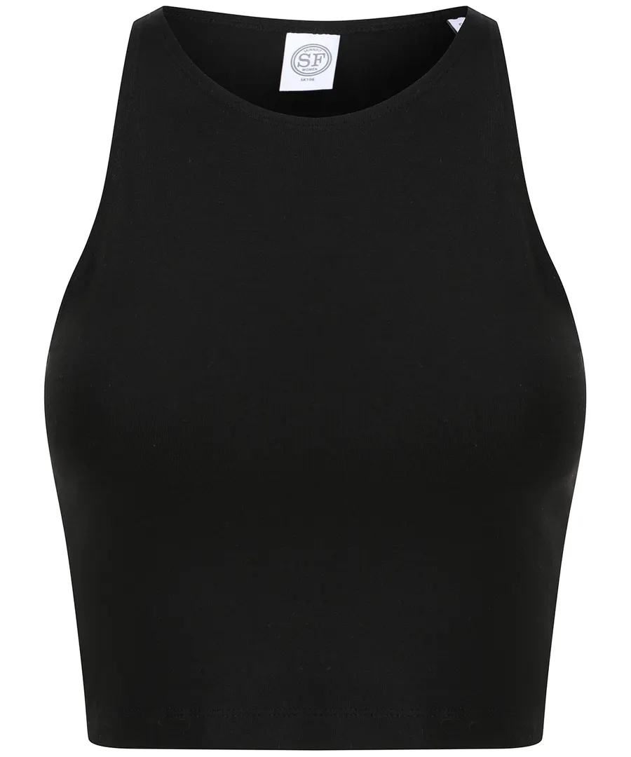 Women's cropped top – Black