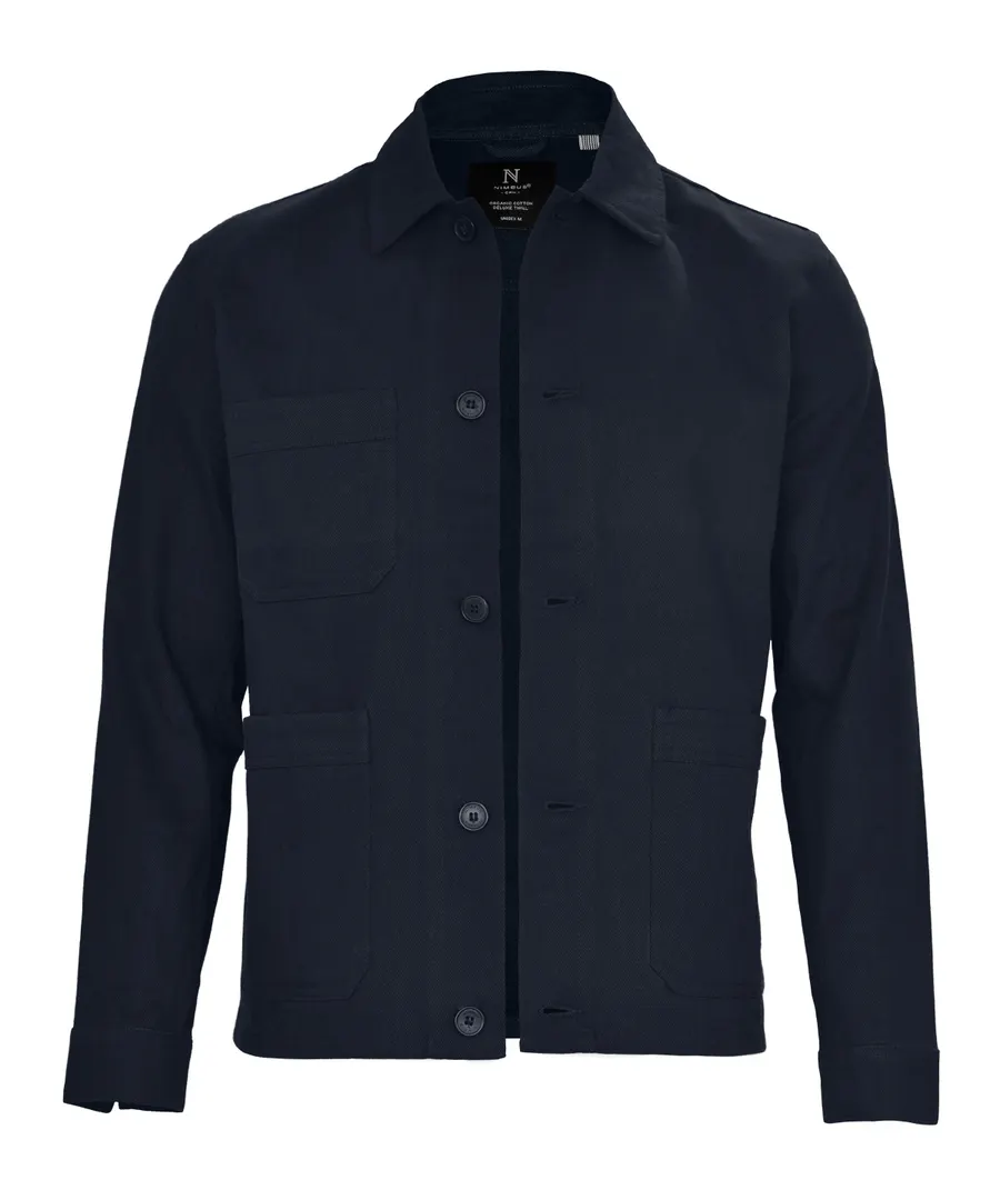 Sonoma twill unisex overshirt – Dark Navy