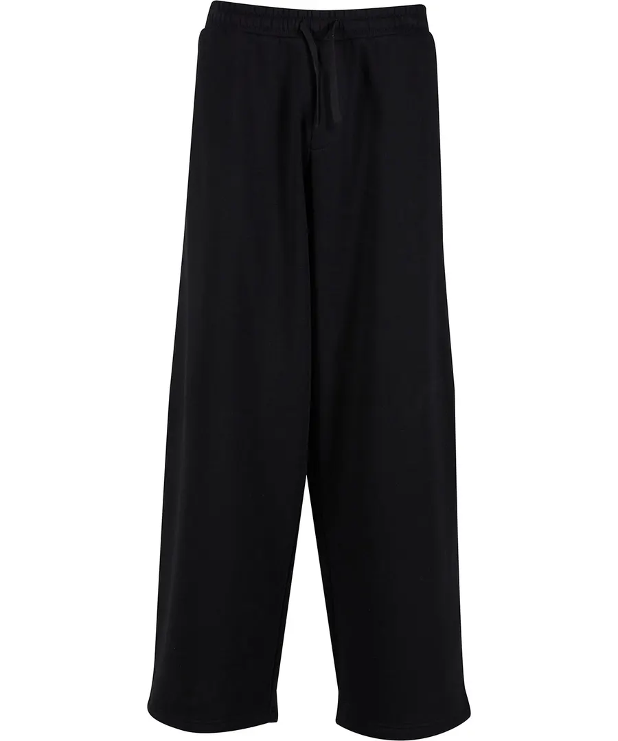 Wide-leg sweatpants – Black