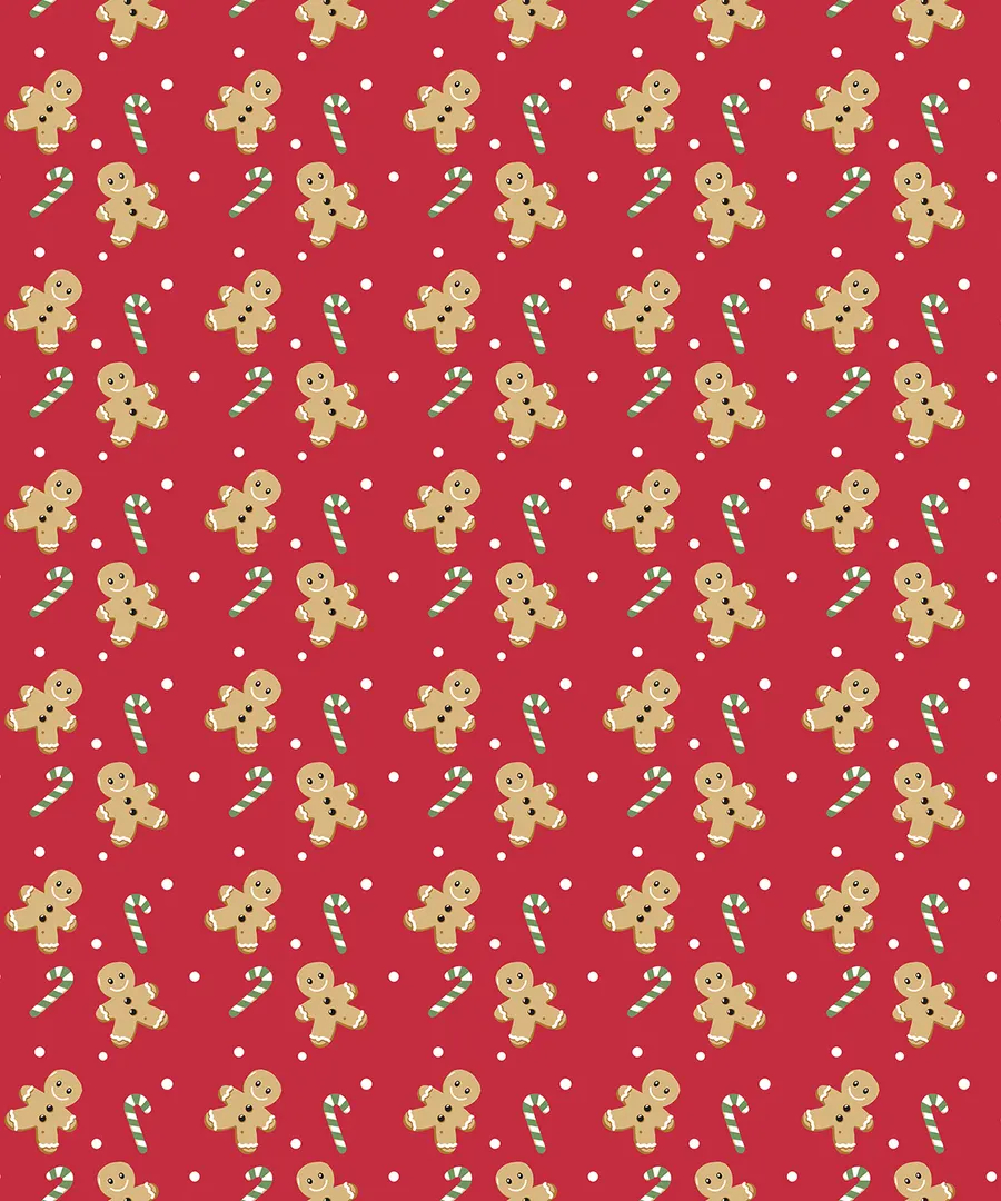 Christmas fleece throw – Gingerbread