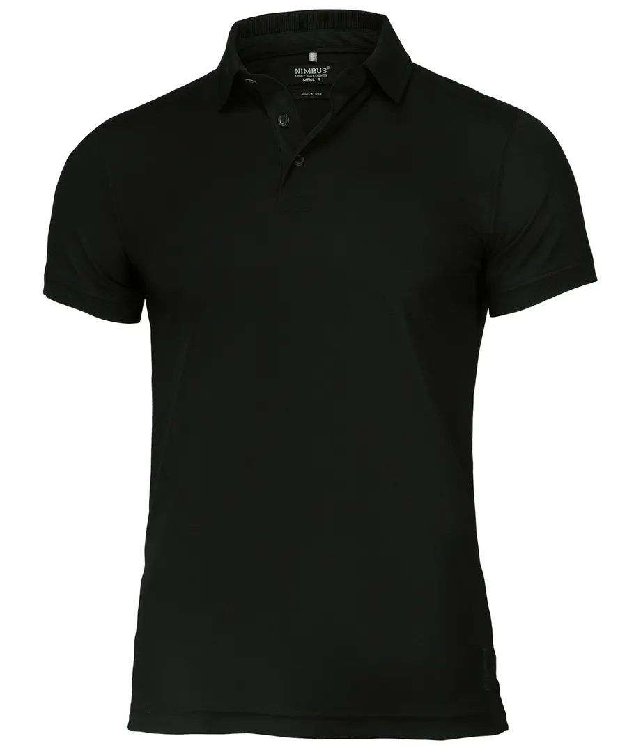 Clearwater – quick-dry performance polo – Black