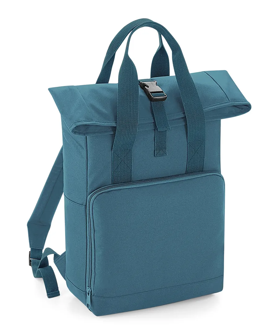 Twin handle roll-top backpack – Airforce Blue