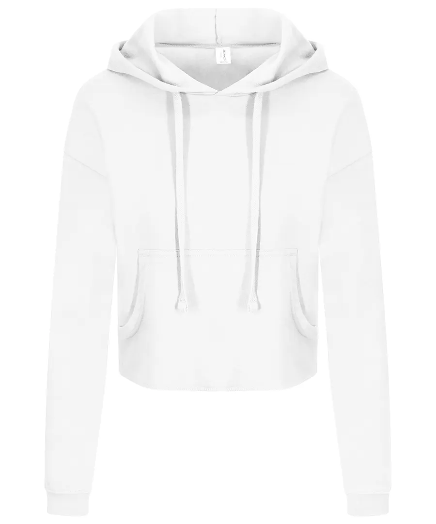 Women's cropped hoodie – Arctic White