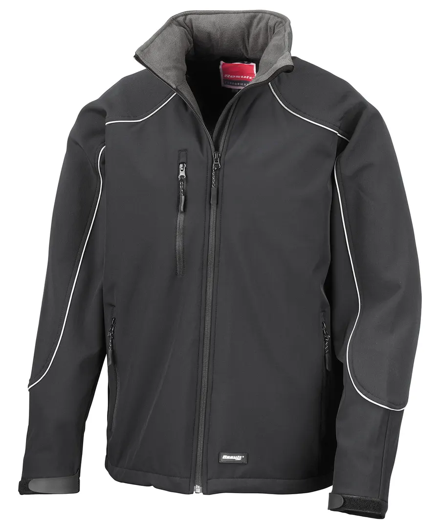 Hooded softshell jacket – Black
