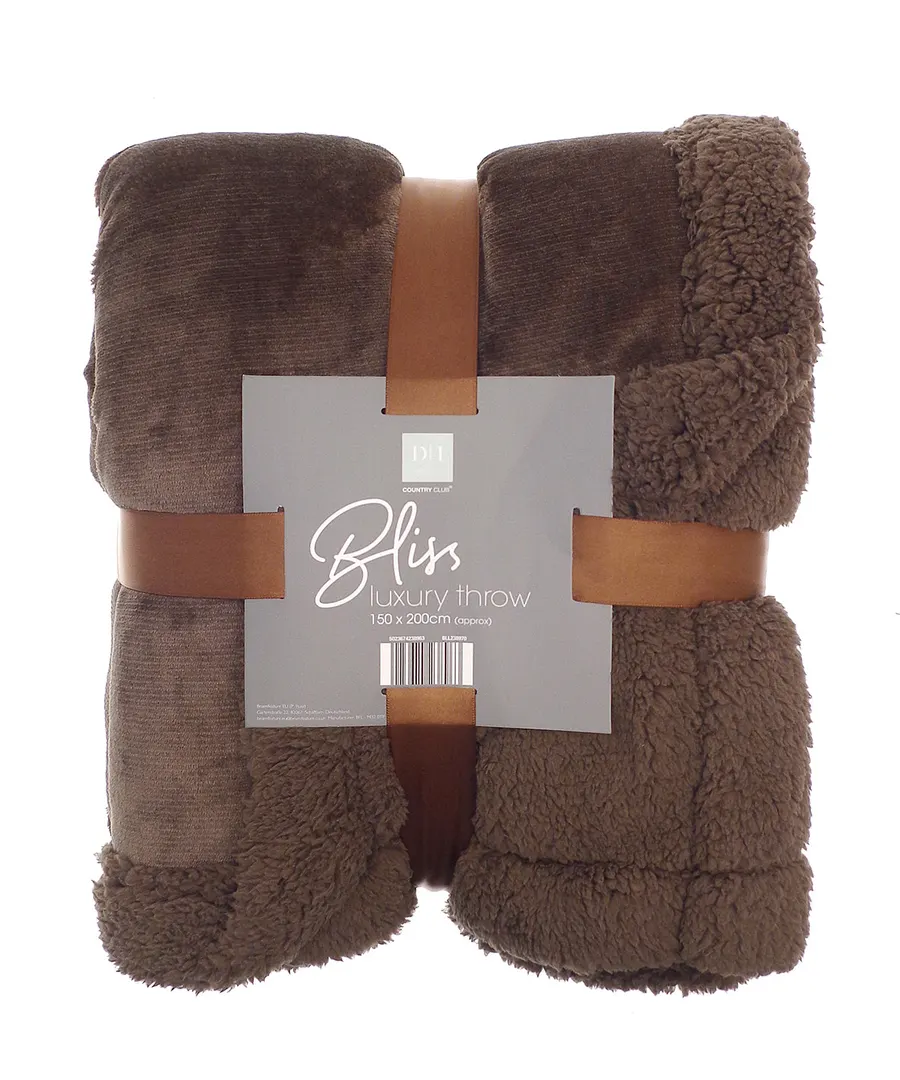 Sherpa winter throw – Brown