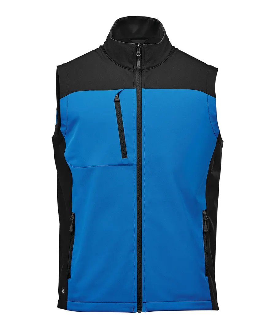 Cascades softshell vest – Azure Blue/Black
