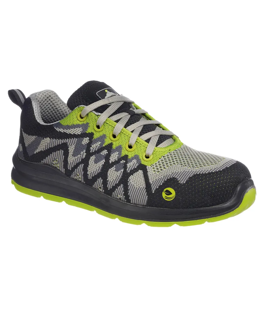 Portwest Composite lite ECO safety trainers (FC08) – Black/Yellow